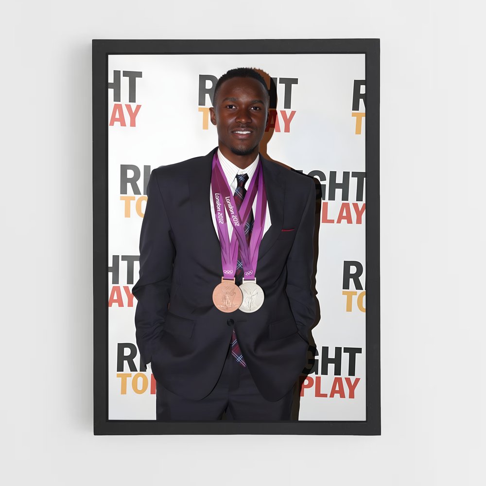 Poster L'Homme en Médailles – affiche Athlétisme (vue 2)
